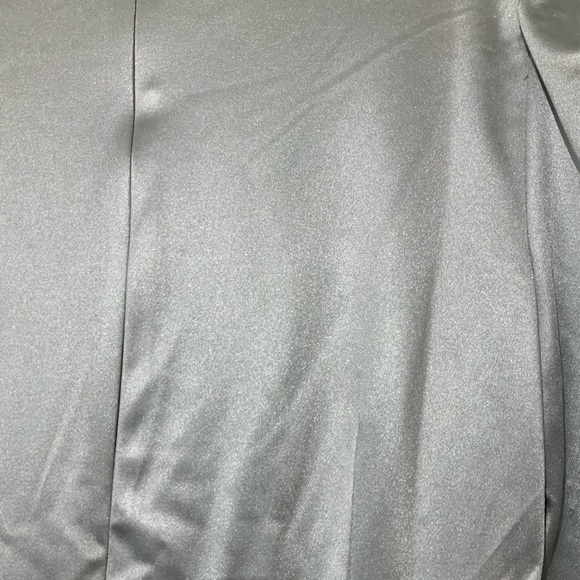 Julia Jordan Women’s Elegant Knotted Velour Sheath Silver Dress Sz 12/ Large - Picture 11 of 11